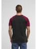 Urban Classics Urban Classics Herren Raglan Contrast Tee in blk/burgundy