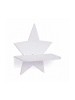relaxdays Wandregal "Stern" in Weiß - (B)25 x (H)27,5 x (T)11,5 cm