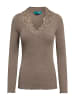 TOOCHE Langarmshirt "Star Elegance" in braun