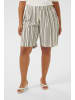 KAFFE curve Shorts KCmille Regular fit in Moonstruck / Black Stripe