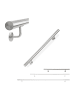 relaxdays Handlauf in Silber - (L)100 cm