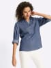Heine Langarm-Bluse in jeansblau