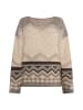 VIRITA Women Pullover in Beige Mehrfarbig