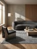 KADIMA DESIGN Teppich Outdoor Geometrisch pflegeleicht Balkon Terrasse Outdoor in Anthrazit