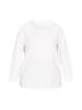 Joella Women Plus Size Sweatshirt in WHITE