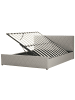 Beliani Doppelbett ROCHEFORT in Grau - (W) 190 x (H) 99 x (L) 214 cm