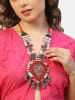 IZIA Damen Halskette in Orange Mehrfarbig