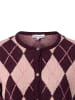 More & More Strickjacke in altrosa aubergine - 0001