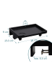 relaxdays Nachttisch klemmbar in Schwarz - (B)36 x (H)9 x (T)25,5 cm