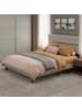 VASAGLE Bettgestell Kacy in Hellbeige - (B)160 x (H)(110-116.5) x (T)202 cm