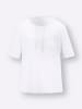 Sieh an! Kurzarm-Shirt in weiß