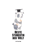 Mr. & Mrs. Panda Trinkflasche Edelstahl Pinguin Beste Studentin ... in Weiß