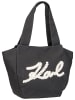Karl Lagerfeld Shopper K/Signature Ruffled Logo Shopper in Black