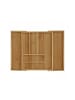 relaxdays Besteckkasten in Natur - (B)57,5 x (H)6,5 x (T)43 cm