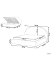Beliani Doppelbett GRASSE in Beige - (W) 220 x (H) 115 x (L) 225 cm