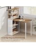 HOMCOM Schreibtisch in Naturholz 105L x 60B x 127H cm
