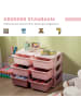 HOMCOM Schubladenschrank in Rosa 37L x 37B x 76H cm