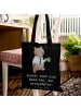 Mr. & Mrs. Panda Tote Bag Beamtin Entspannt mit Spruch in Schwarz
