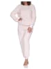 NORMANN Langarm Schlafanzug Hausanzug Sherpa-Fleece in rose