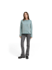 Tom Tailor Pullover in teal plaited knit