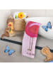 Mr. & Mrs. Panda Handtuch Flamingo Stolz ohne Spruch in Aquarell Pink