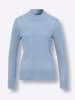 Sieh an! Stehkragenpullover in eisblau