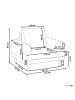 Beliani Sessel KILDAL in Grün - (W) 114 x (H) 90 x (L) 96 cm