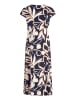 Betty Barclay Midikleid mit Raffung in Dark Blue/Brown