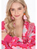 IZIA Women Cardigan in fuchsia multicolor