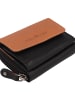 Greenburry Nappa Geldbörse RFID Schutz Leder 11 cm in black-tan