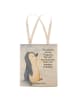 Mr. & Mrs. Panda Shopper Pinguin mHerzieren Design mit Spruch in Weiß