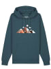 wat? Apparel Sweatshirt Mountains & Moon in Petrol