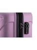 suitline mittelgroßer Hartschalen-Koffer Check-In Reisekoffer Trolley TSA 68L in Flieder