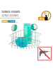 Wenko Static-Loc® Plus Eckablage Groß Osimo in Chrom