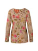 PiP Studio Trice Long Sleeve Top Flower in Beige