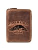 Greenburry Hecht Geldbörse Leder 10 cm brown