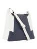 VLD VOi Leather Design Boston Umhängetasche Leder 32 cm blau-weiss