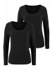 Vivance Langarmshirt in schwarz