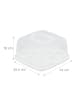 relaxdays Kuchenbox in Weiß - (B)34x (H)16 x (T)32,5 cm