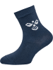 Hummel Hummel Long Socks Sutton 3-Pack Kinder in BLACK/GREY MELANGE/BLUE NIGHTS