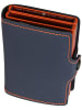 Secrid Geldbörse Twinwallet Matte in Night Blue-Orange
