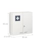 relaxdays Medizinschrank in Weiß - (B)53 x (H)53 x (T)21,5 cm