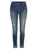 LASCANA Destroyed-Jeans in blue-washed