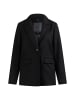 DreiMaster Damen Langer Blazer Aus Wollgemisch in Schwarz