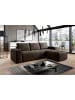 MF Design Rush Recamiere Rechts in Dunkelbraun -  (L) 302 x (B) 302 x (H) 95 cm