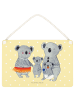 Mr. & Mrs. Panda Türschild Koala Familie ohne Spruch in Gelb Pastell