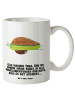 Mr. & Mrs. Panda Kaffeetasse Avocado Yoga mit Spruch in Weiß