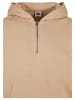 Urban Classics Zip-Kapuzenpullover in unionbeige