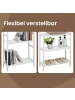 SONGMICS Badezimmerregal in Weiß - (B)26 x (H)130 x (T)60 cm