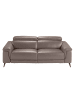 Angel Cerdá Relaxsofa 6105 in Nerz/Schwarz – (B)215 x (T)103 x (H)99 cm